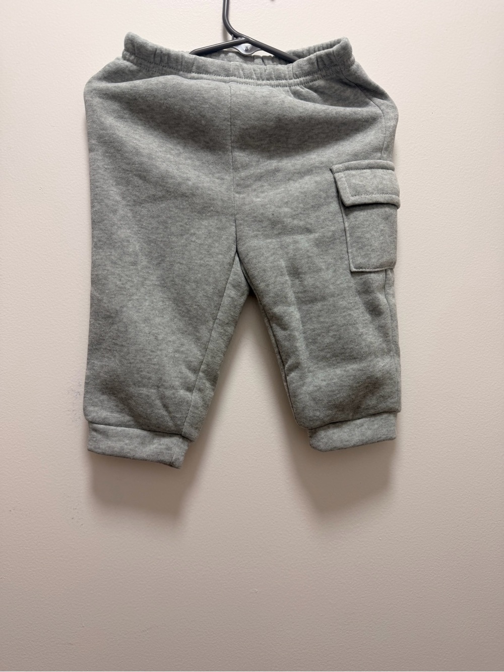 SHEIN Kids Grey Cargo Sweatpants with Pocket Detail